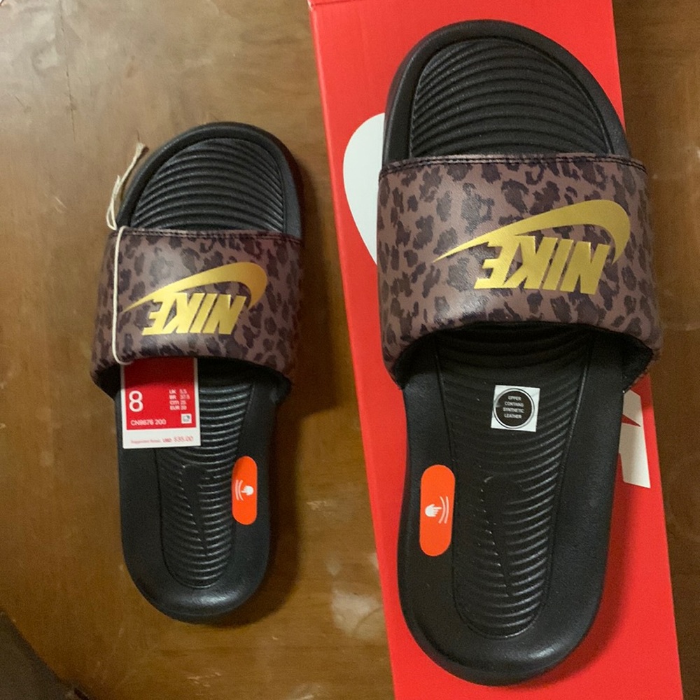 Nike slides Animal print